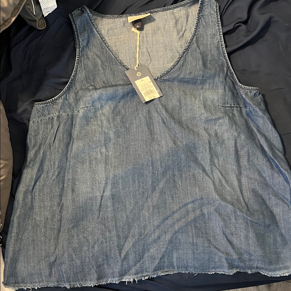 Denim Sleeveless Top